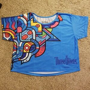 Crop Top Geometric Colorful